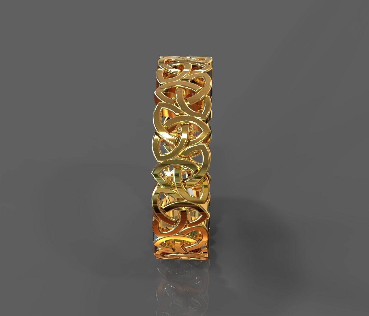 gold pattern 3D print model_1