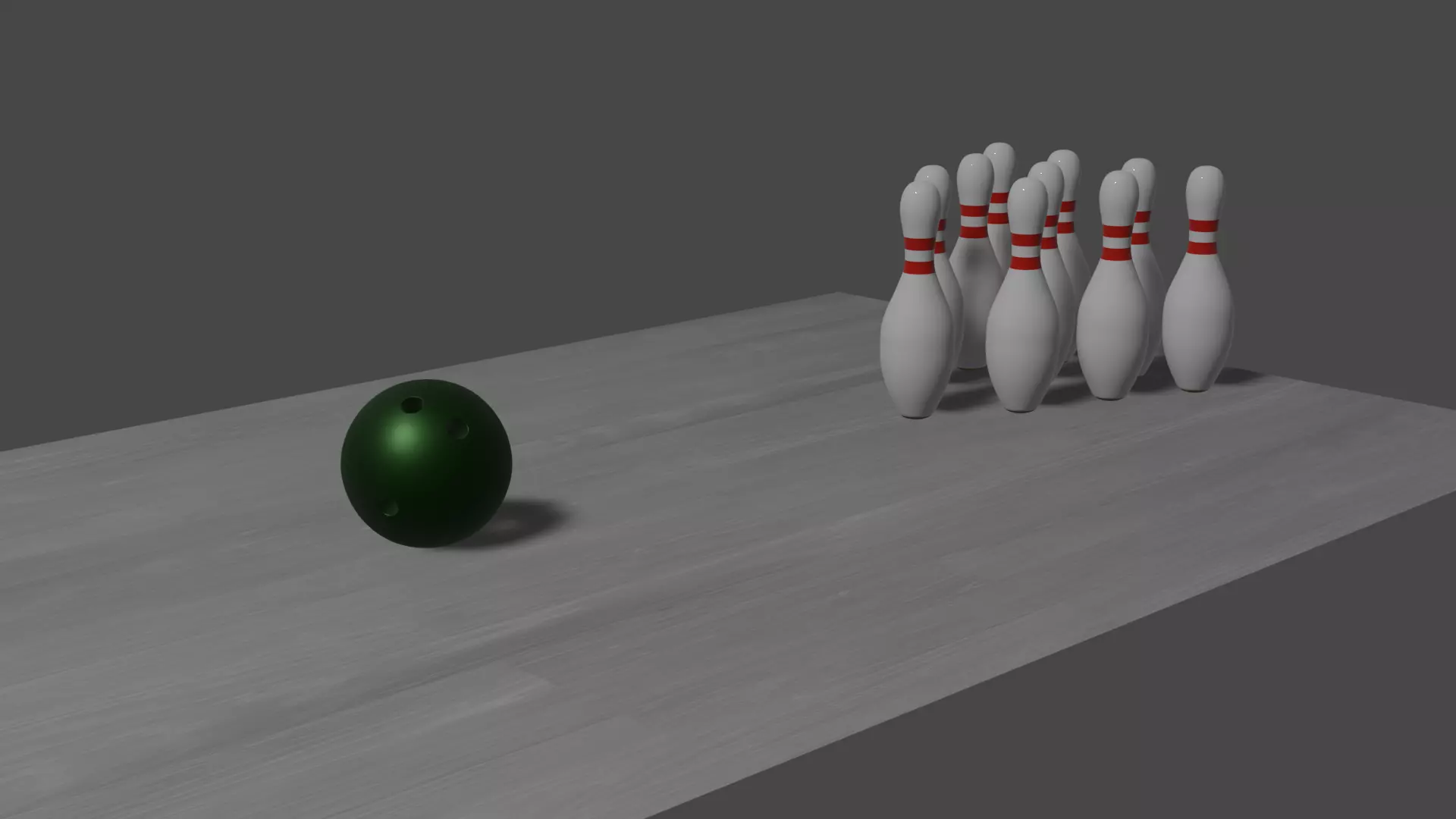 Bowling ball with holes Free 3D model_0
