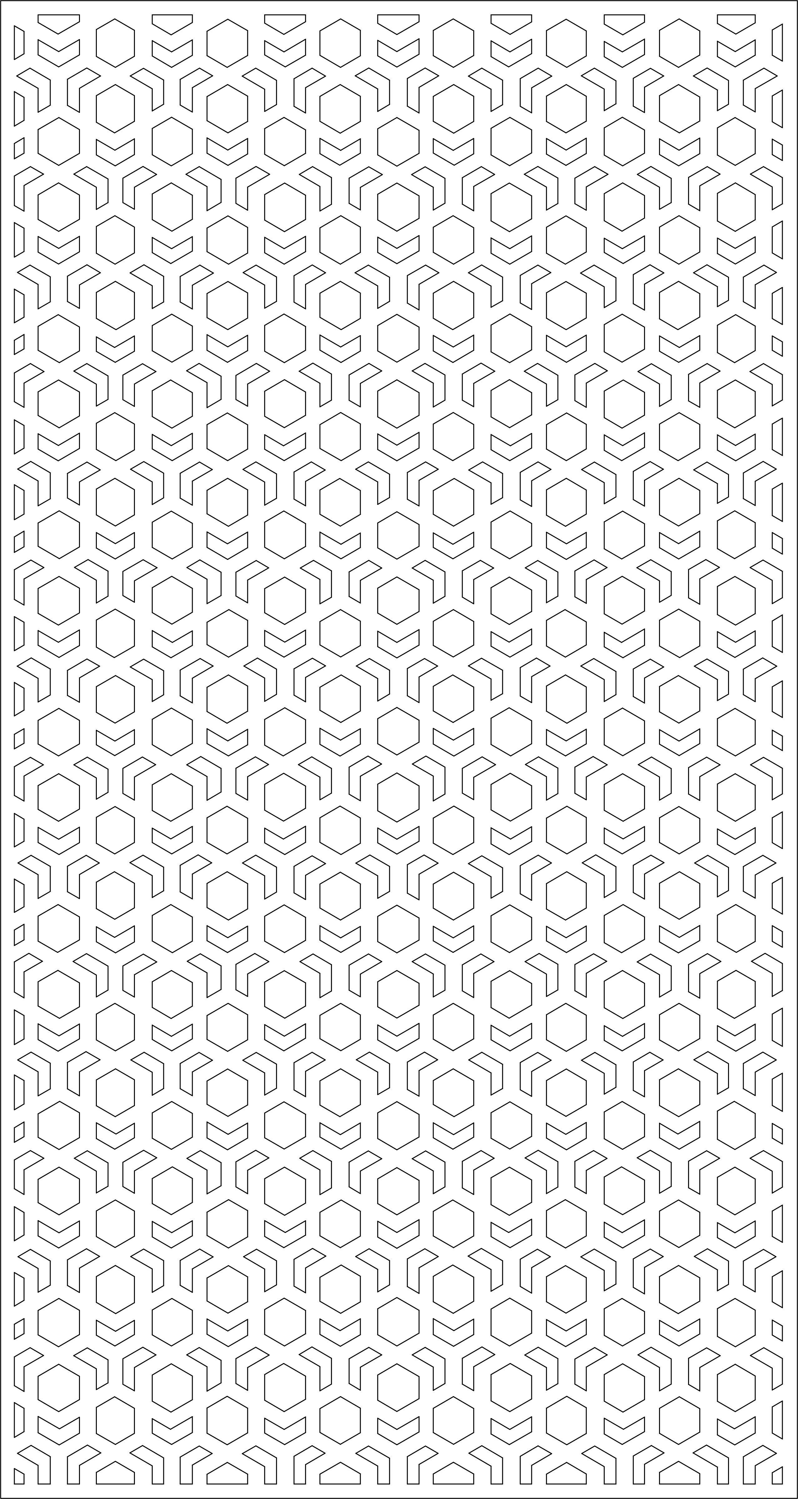 Partition perforated metal panel 3D model_3