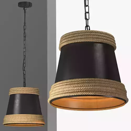 Hemp Pendant Lamp Suspension