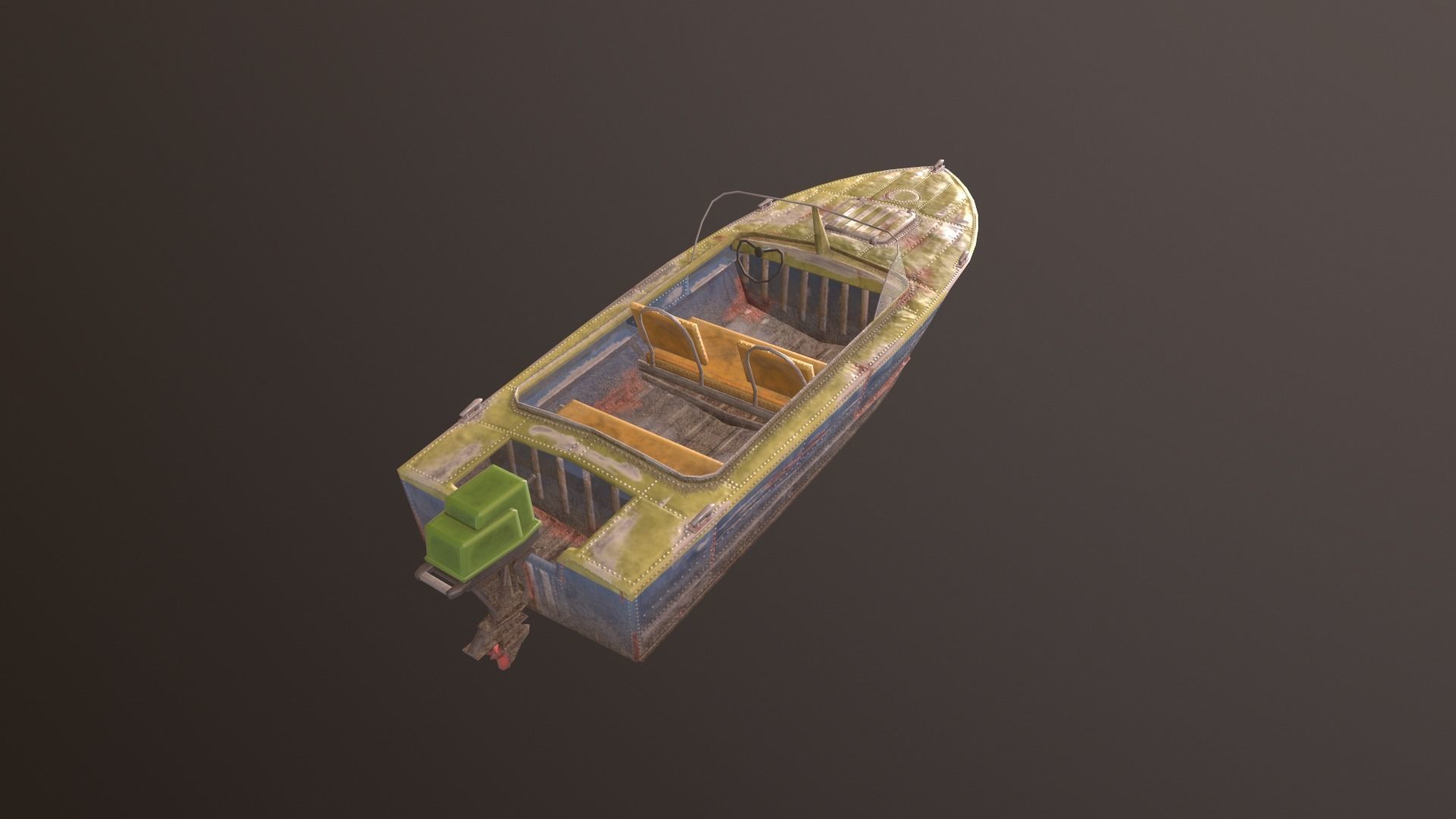 Boat Progress 2 Low-poly 3D model_5
