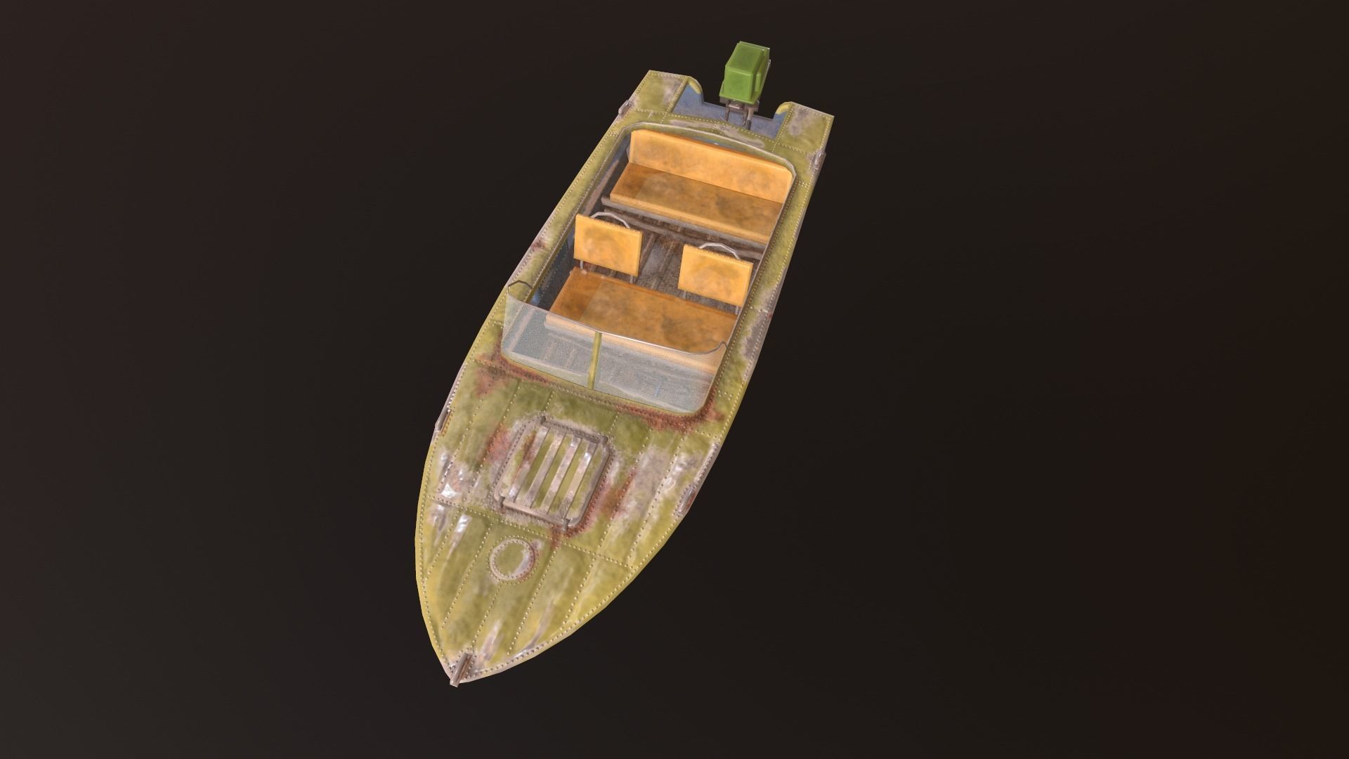 Boat Progress 2 Low-poly 3D model_8