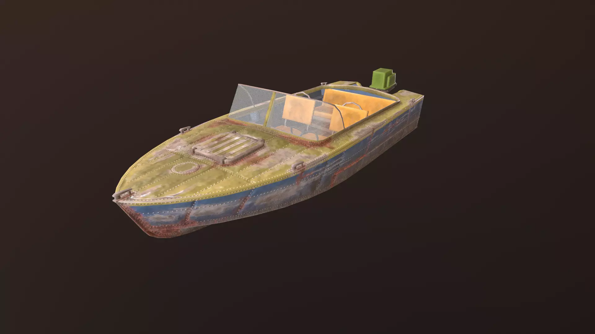 Boat Progress 2 Low-poly 3D model_0
