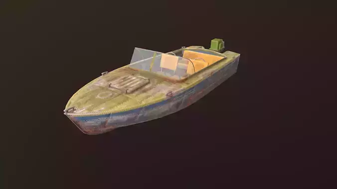 Boat Progress 2 Low-poly 3D model