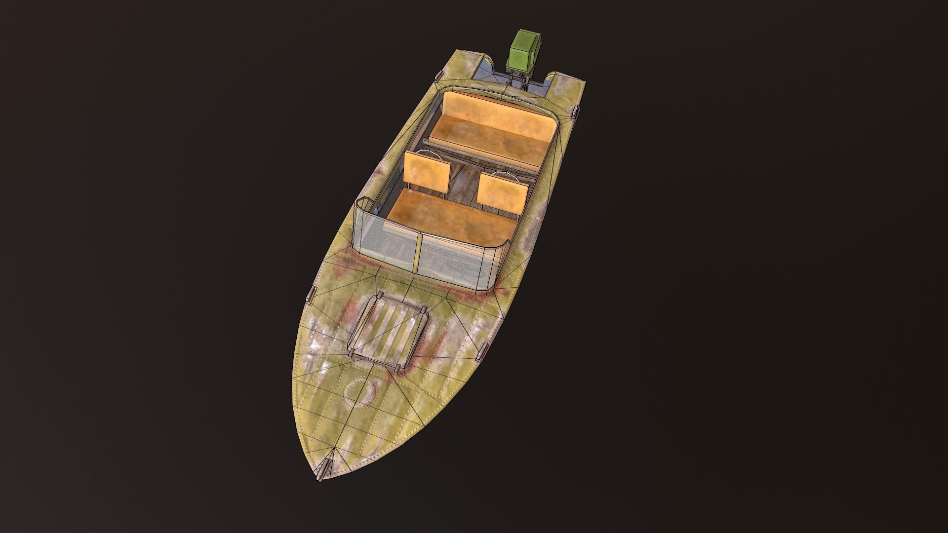 Boat Progress 2 Low-poly 3D model_7