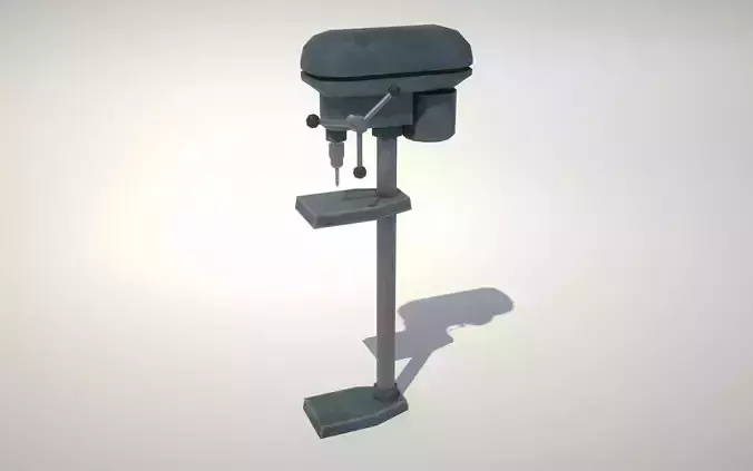 Pillar Drill Low-poly 3D model