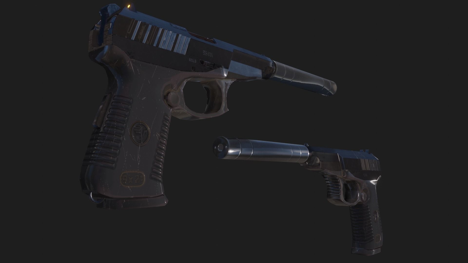 Sniper Assasin Low-poly 3D model_22