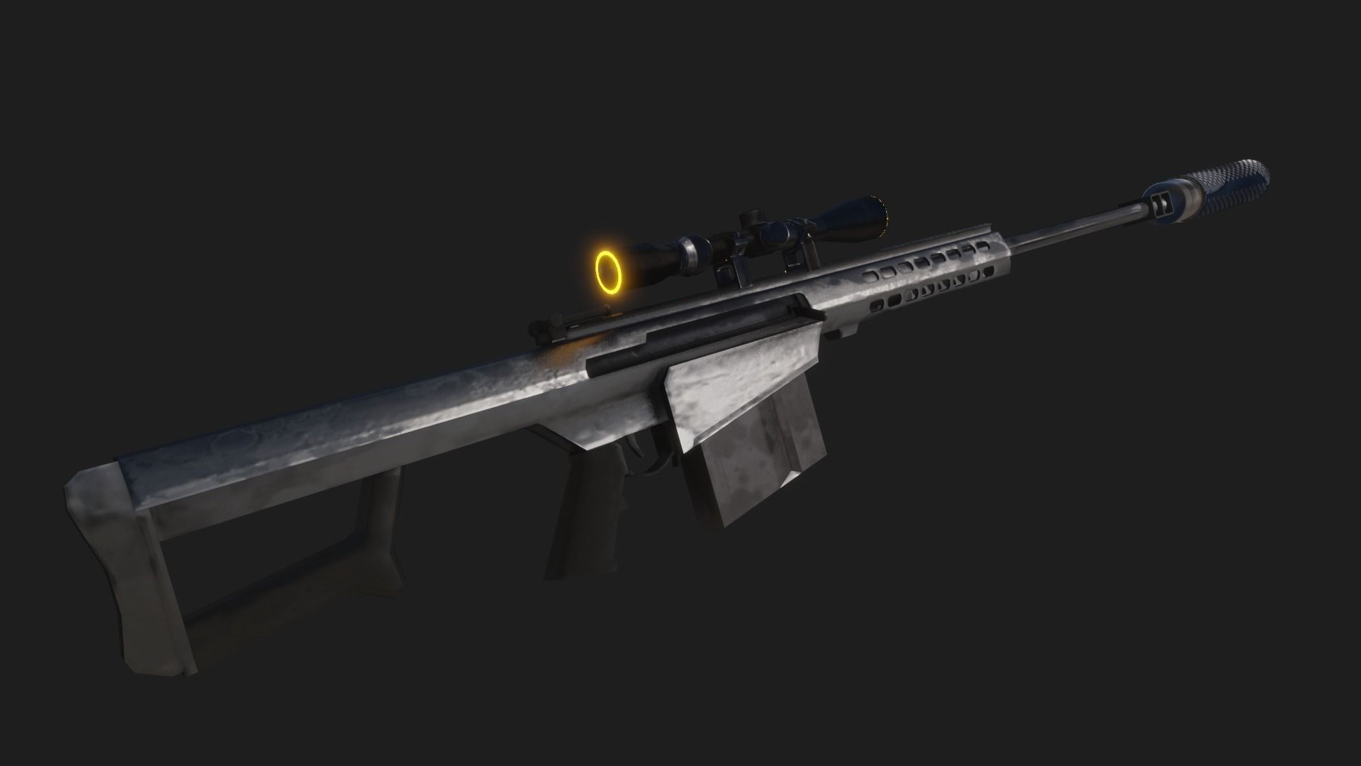 Sniper Assasin Low-poly 3D model_2