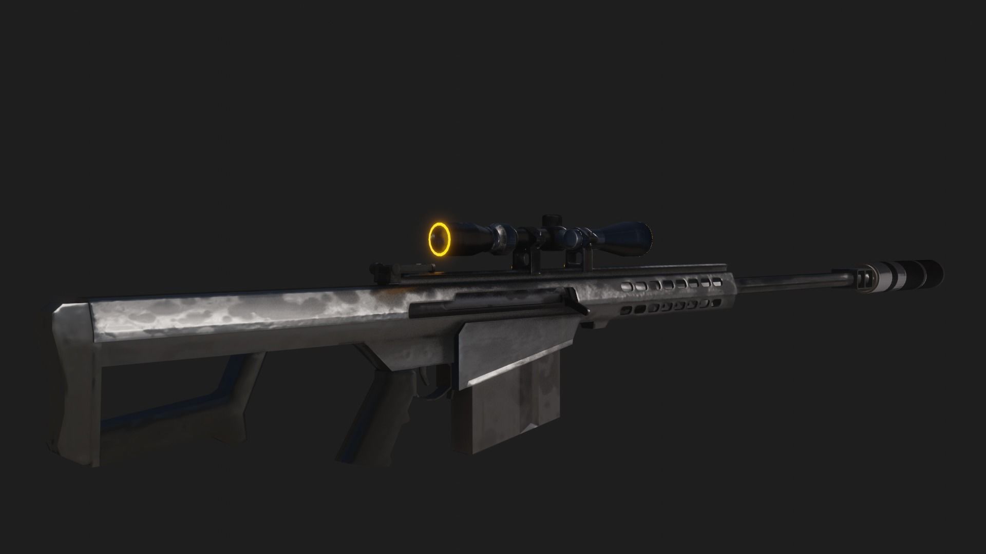 Sniper Assasin Low-poly 3D model_32