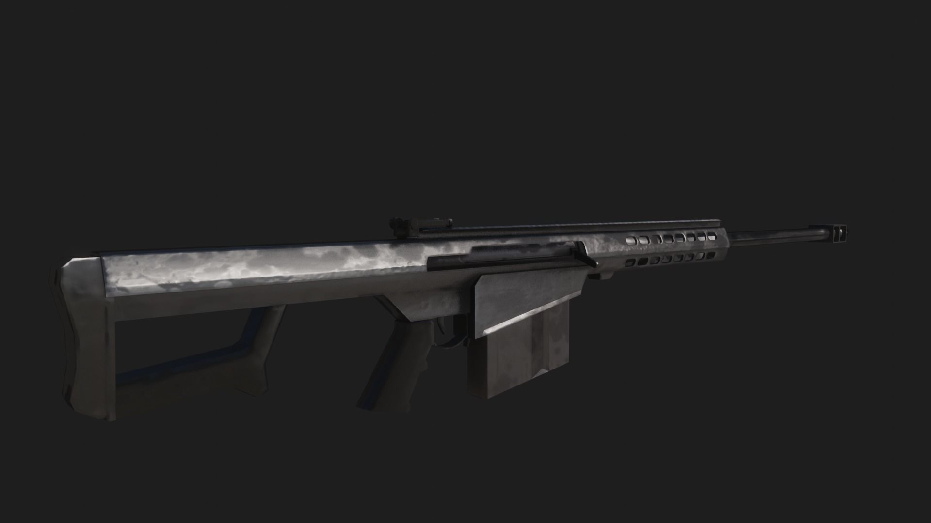 Sniper Assasin Low-poly 3D model_41