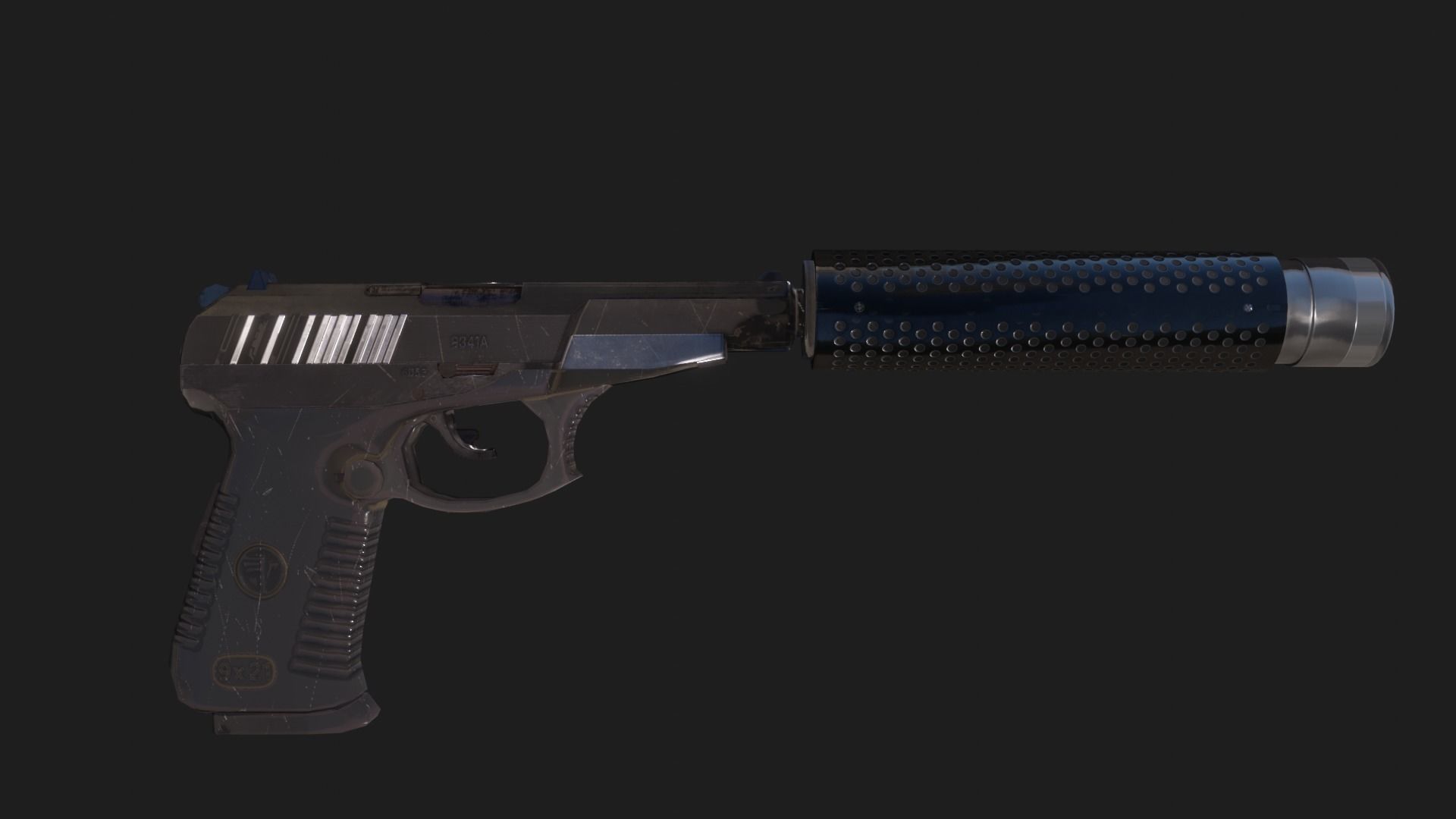 Sniper Assasin Low-poly 3D model_40