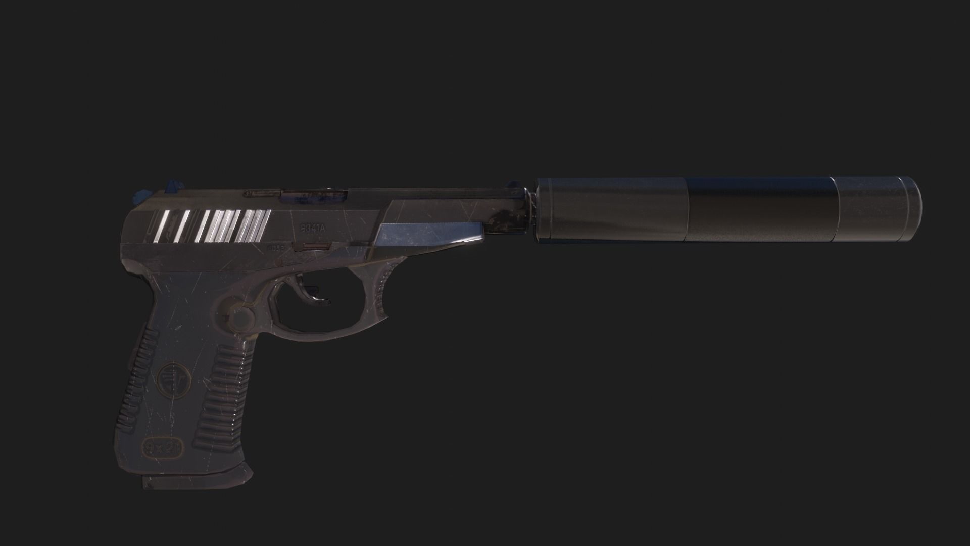 Sniper Assasin Low-poly 3D model_38