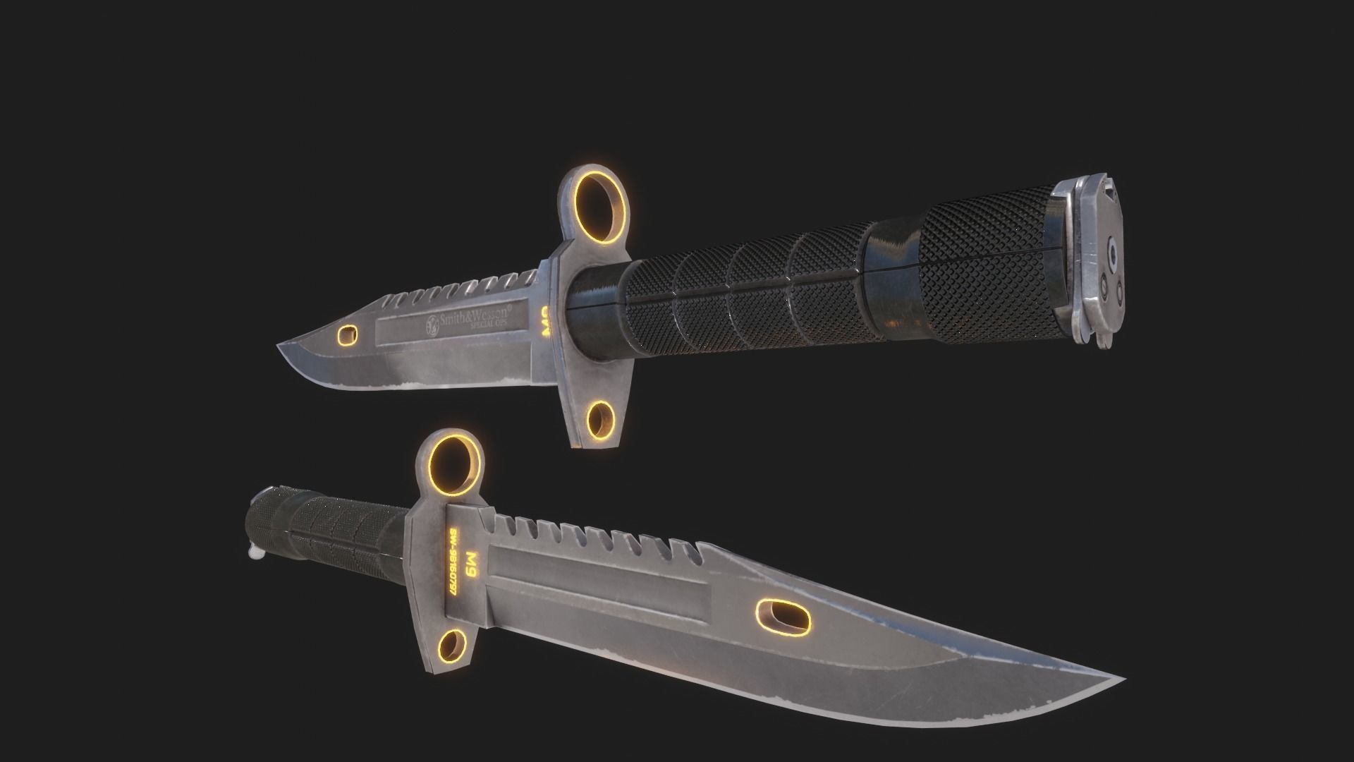 Sniper Assasin Low-poly 3D model_14