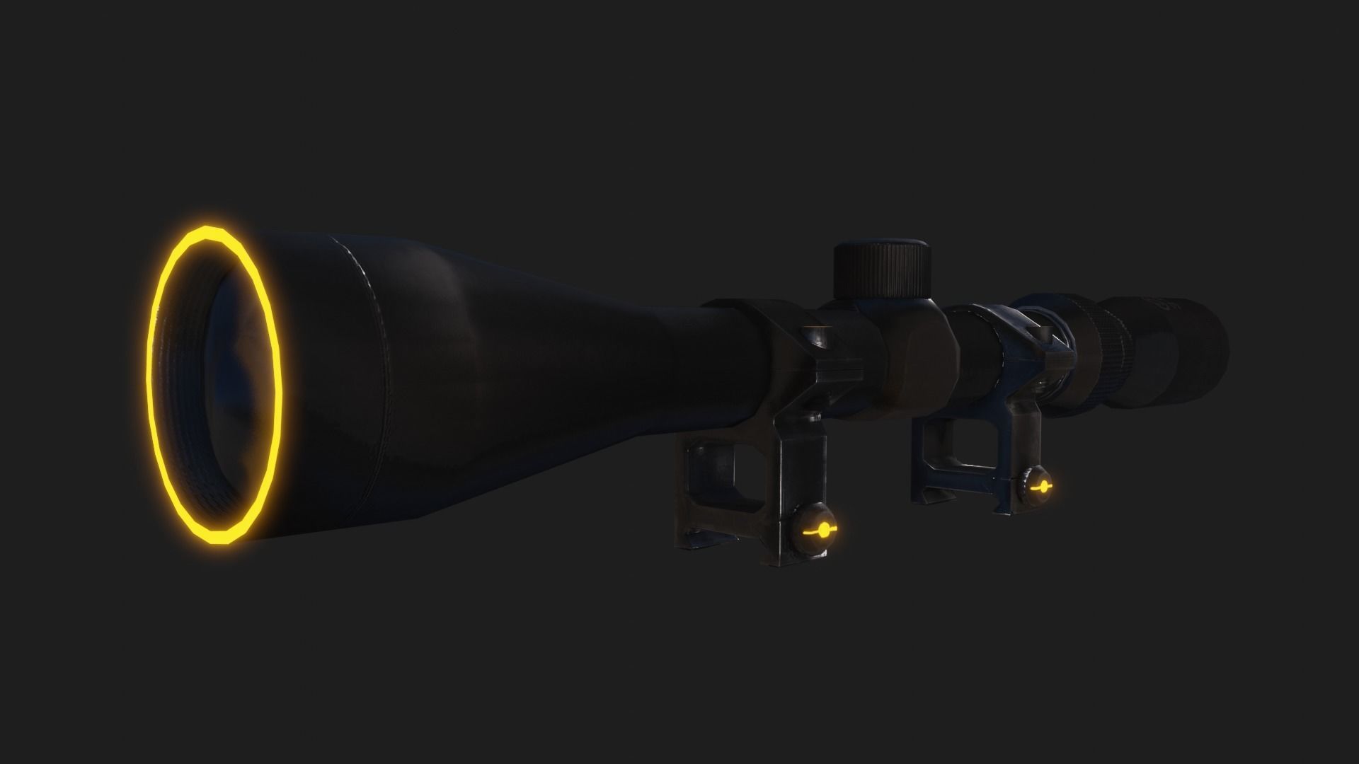 Sniper Assasin Low-poly 3D model_6