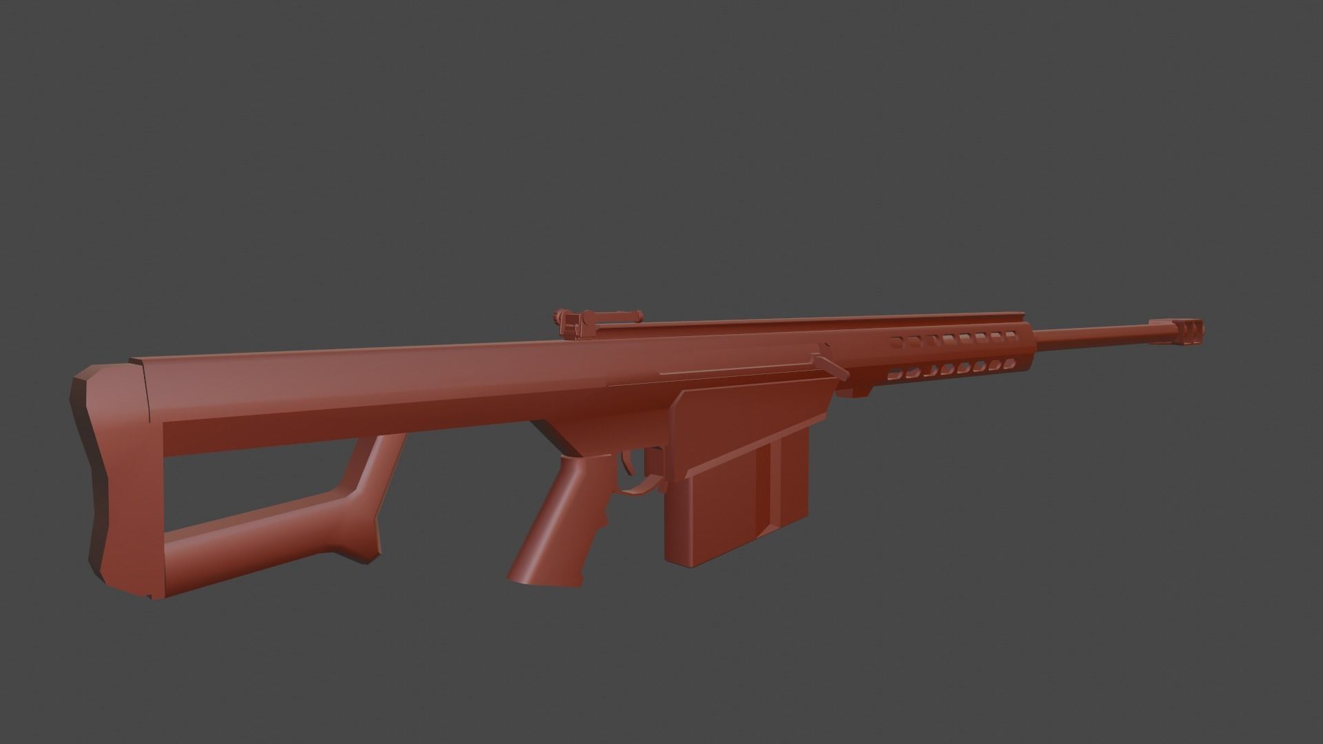 Sniper Assasin Low-poly 3D model_42