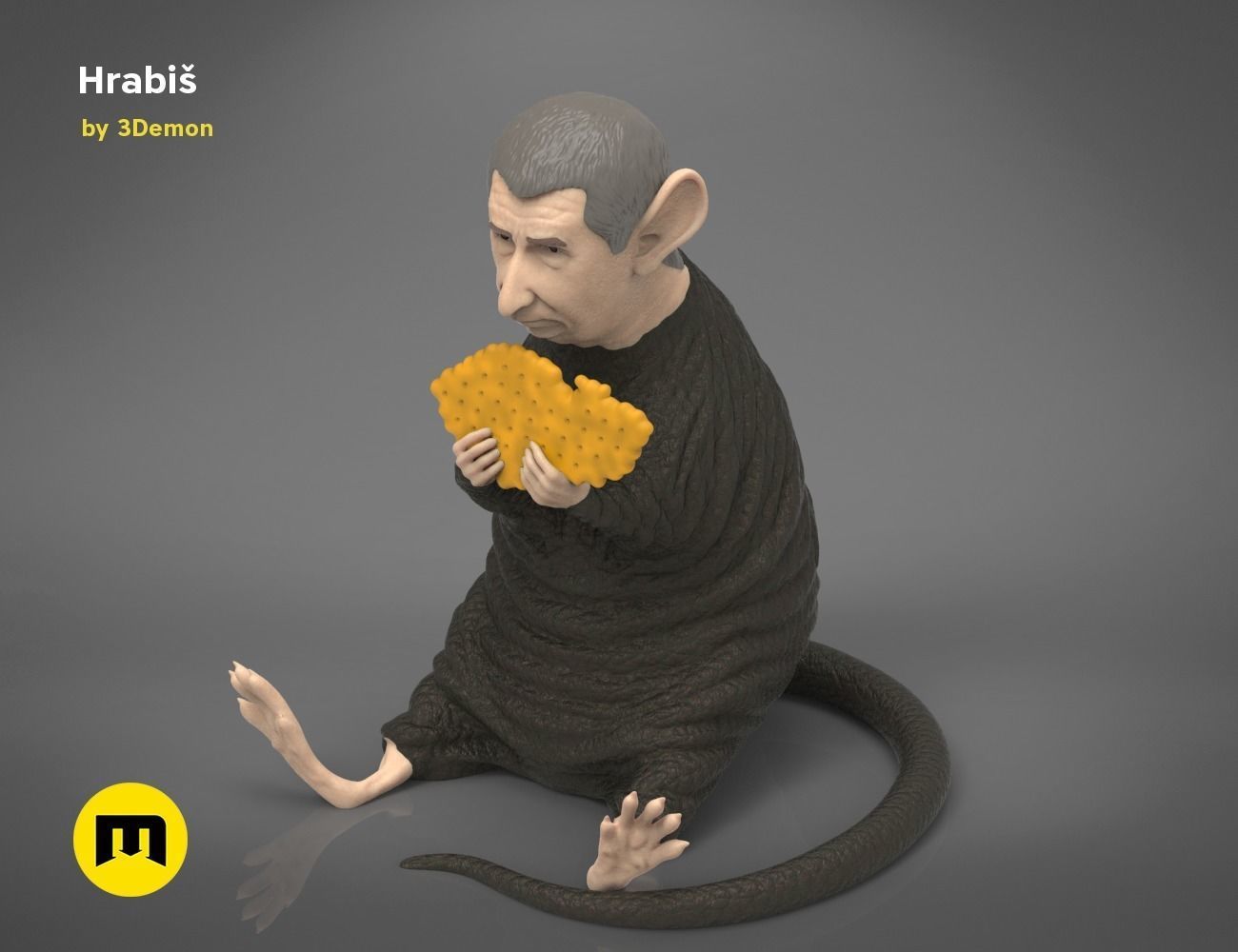 Hrabis - Caricature of Czech premier 3D print model_8
