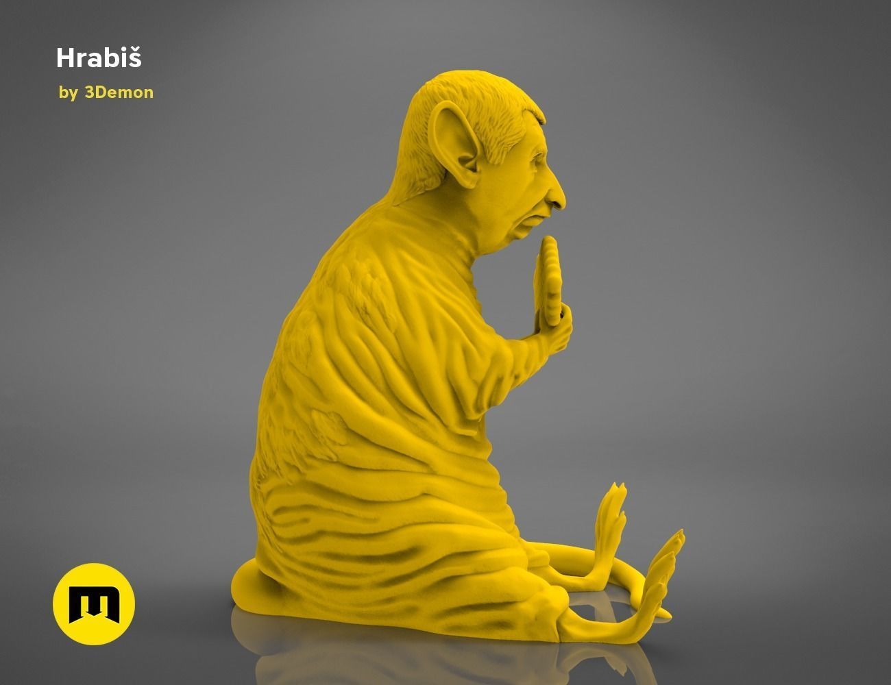Hrabis - Caricature of Czech premier 3D print model_26