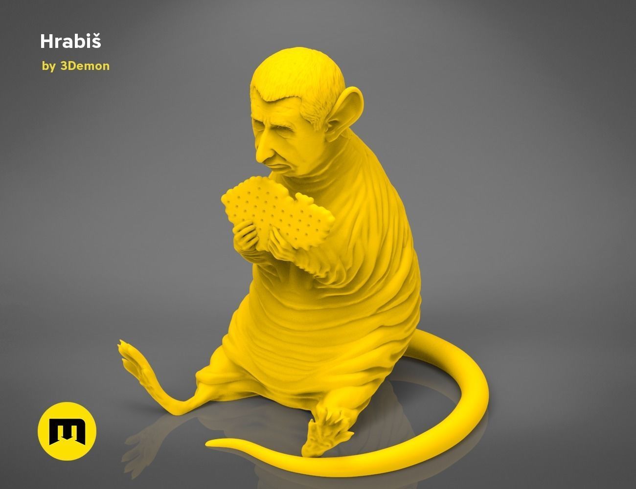 Hrabis - Caricature of Czech premier 3D print model_18