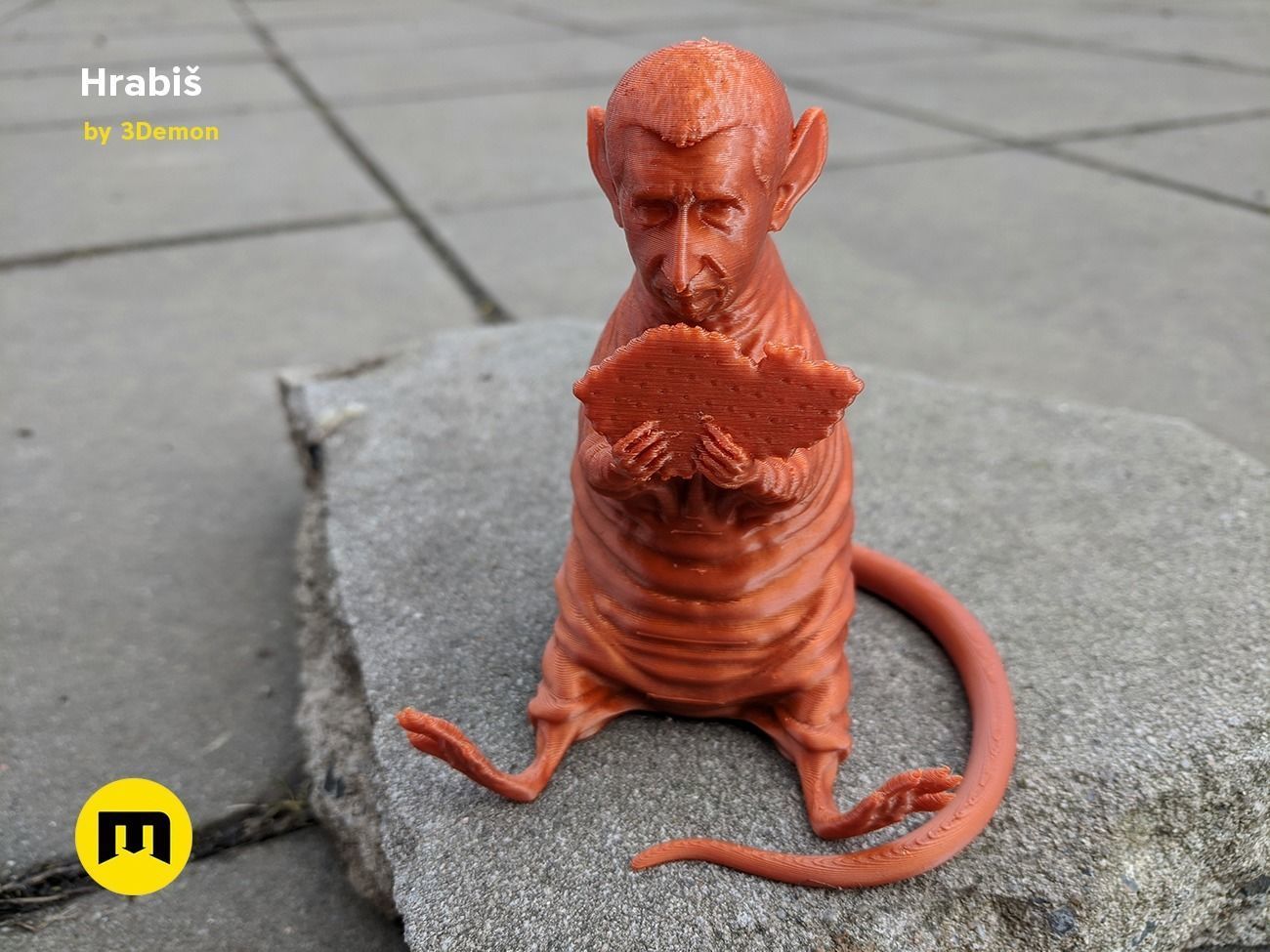 Hrabis - Caricature of Czech premier 3D print model_4