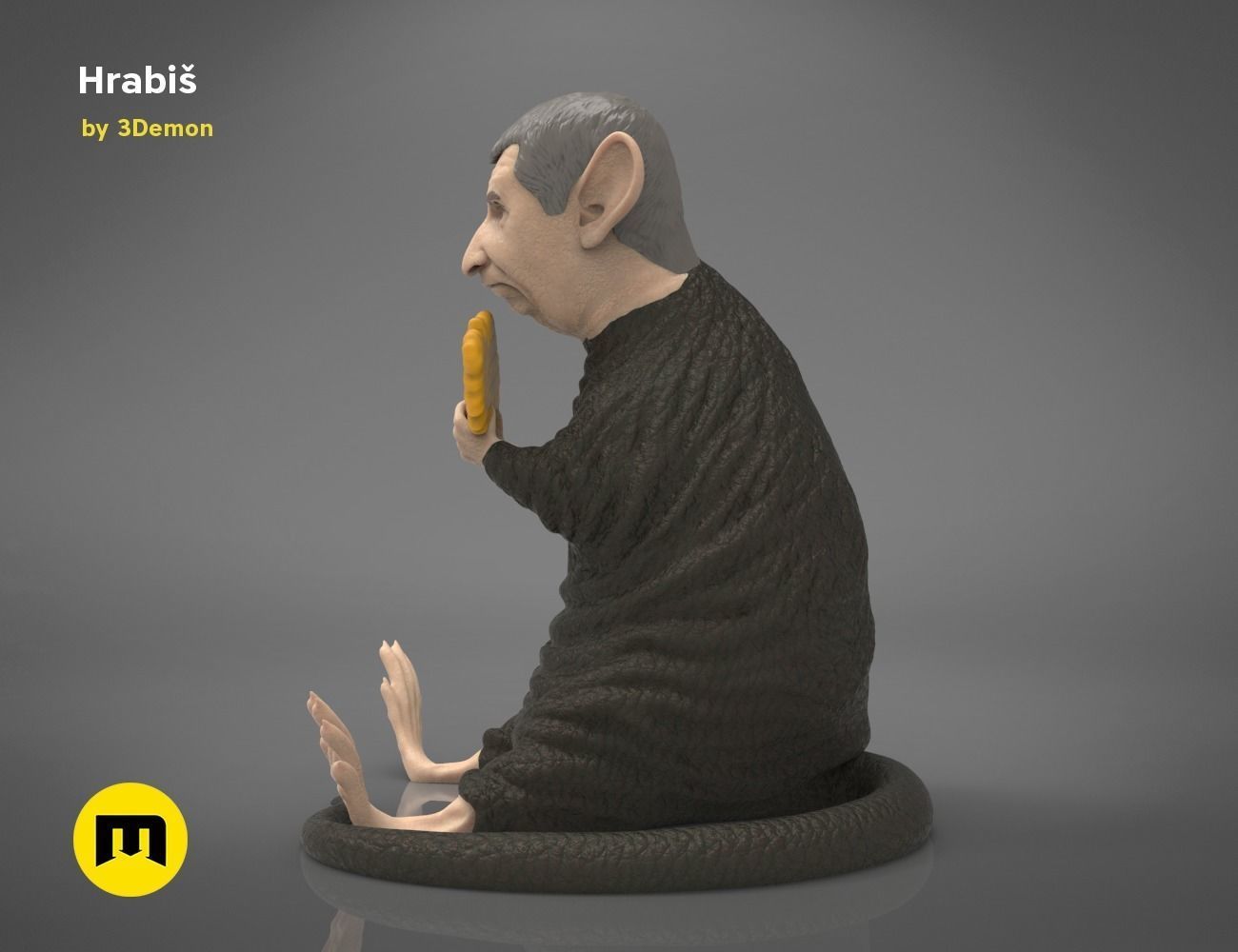 Hrabis - Caricature of Czech premier 3D print model_14