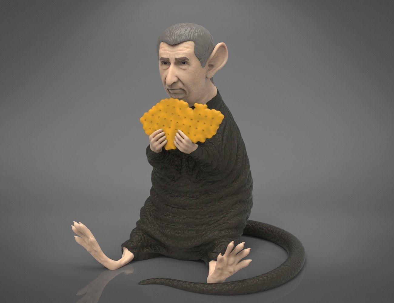 Hrabis - Caricature of Czech premier 3D print model_6