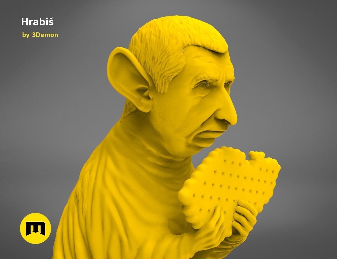 Hrabis - Caricature of Czech premier 3D print model_19