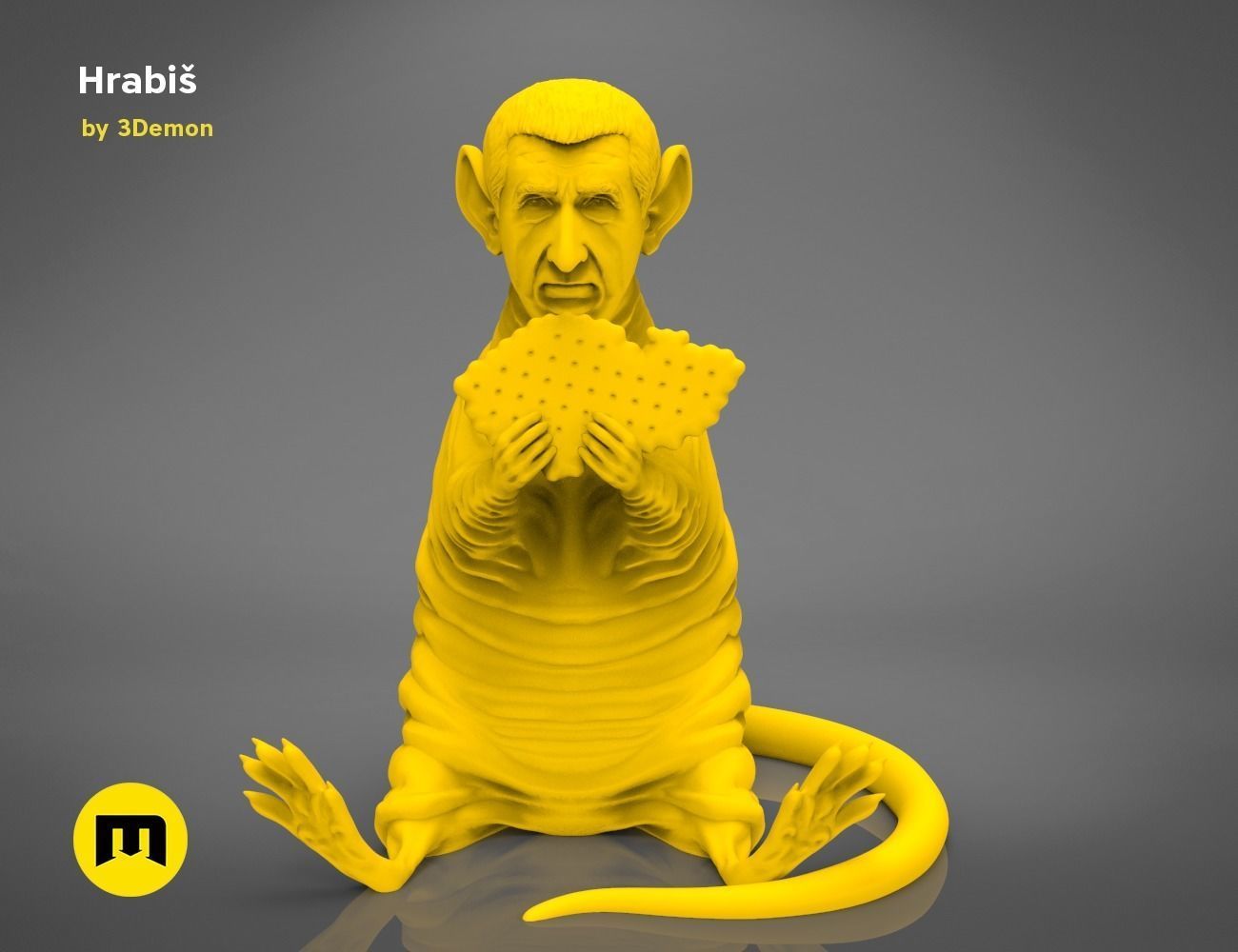Hrabis - Caricature of Czech premier 3D print model_22