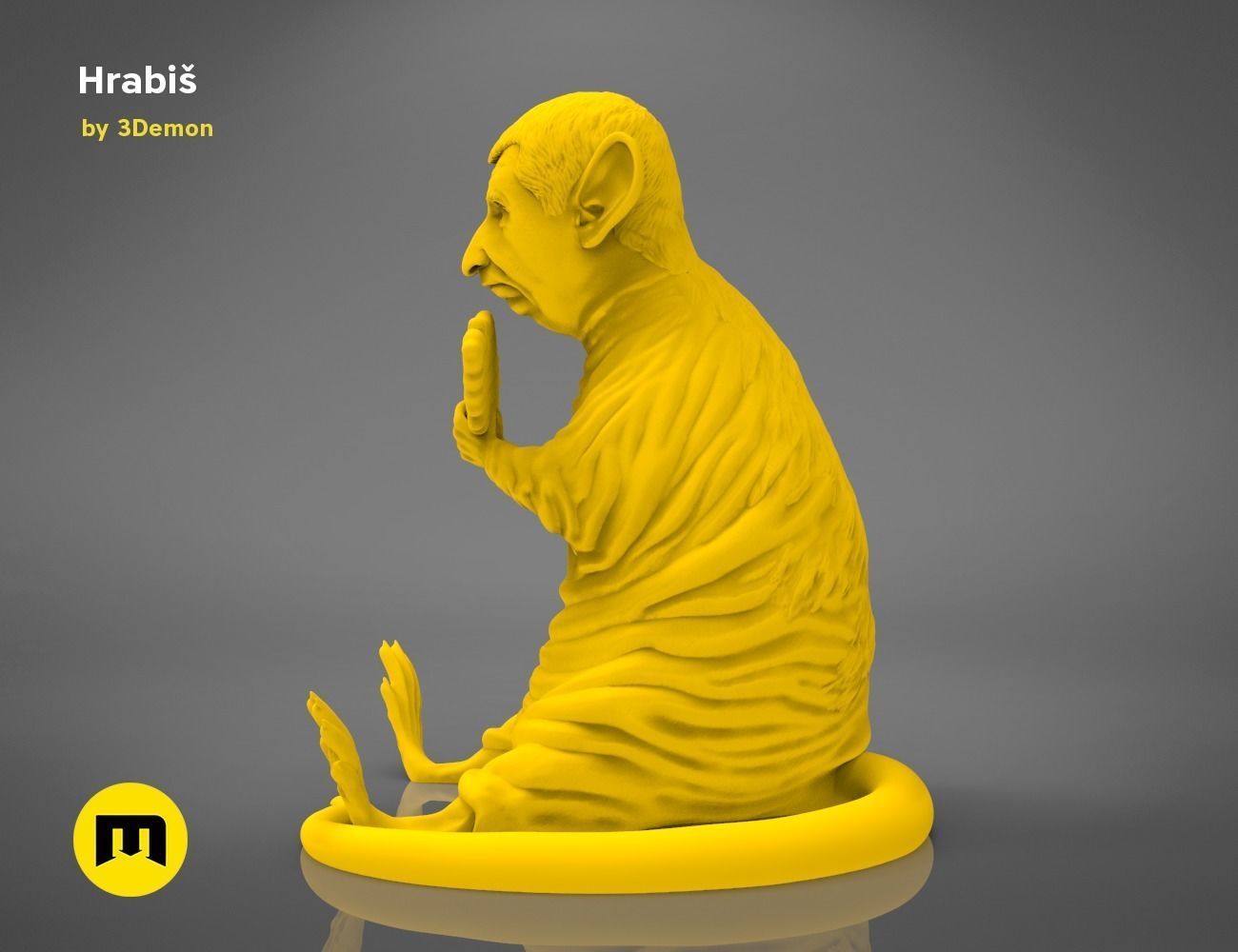 Hrabis - Caricature of Czech premier 3D print model_24
