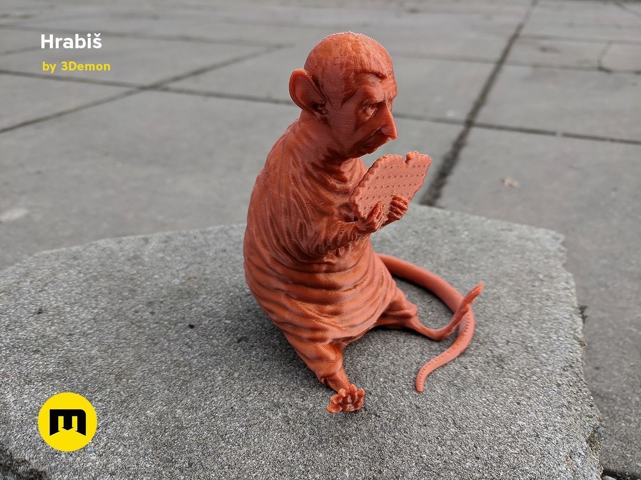 Hrabis - Caricature of Czech premier 3D print model_3