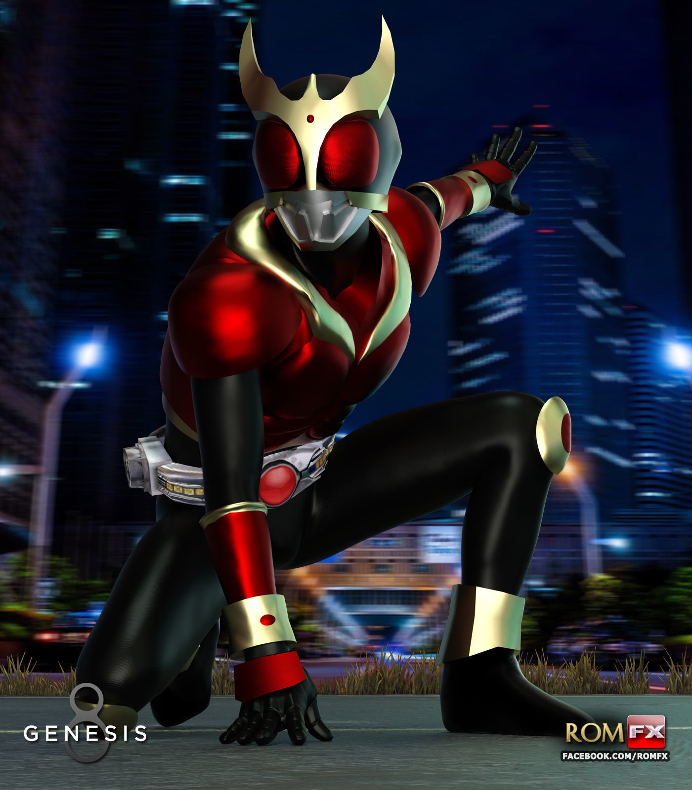 Kamen Rider Kuuga For G8M 3D model_1