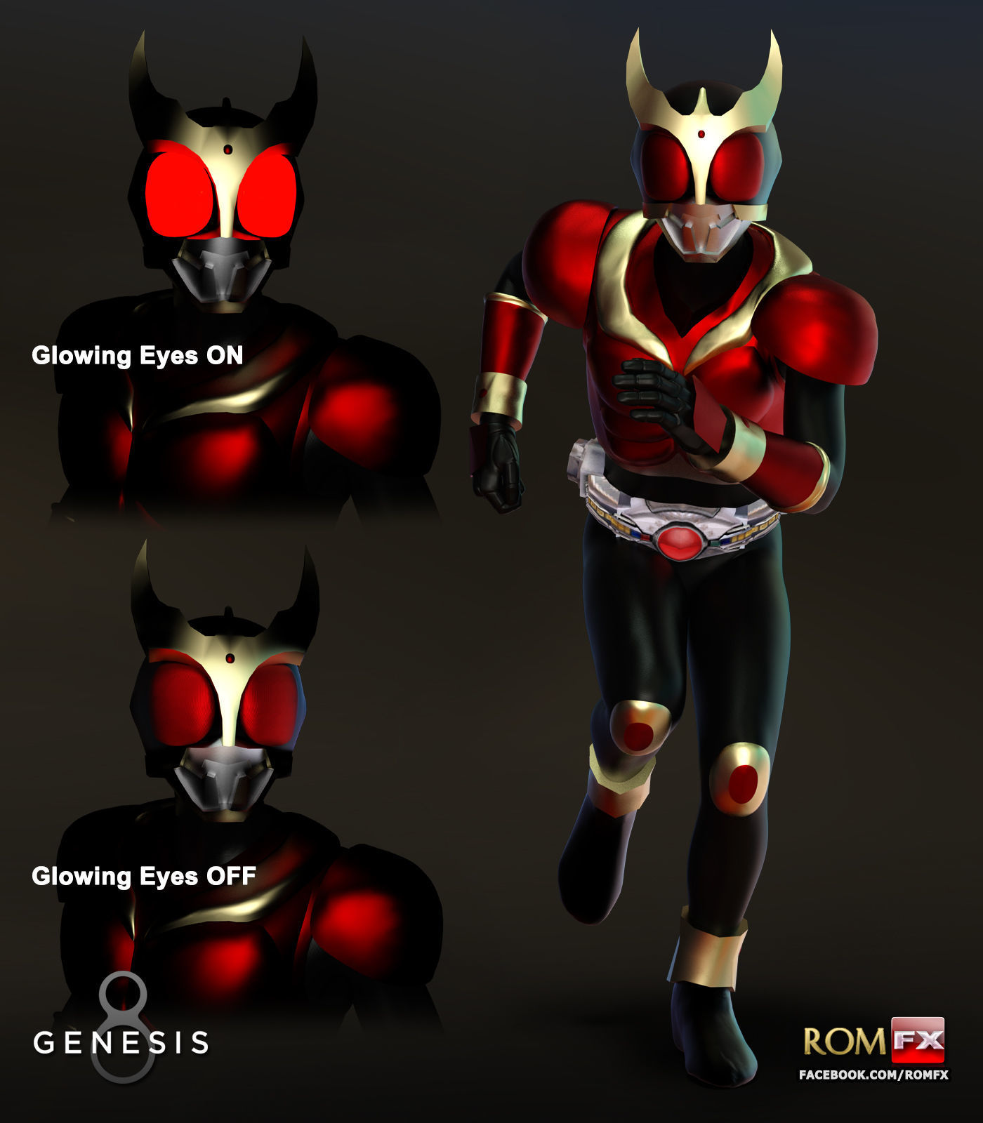Kamen Rider Kuuga For G8M 3D model_3