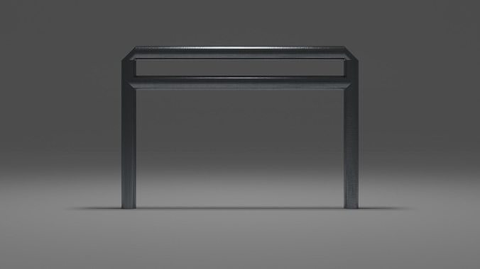 Hand rail PBR Game ready Low-poly 3D model