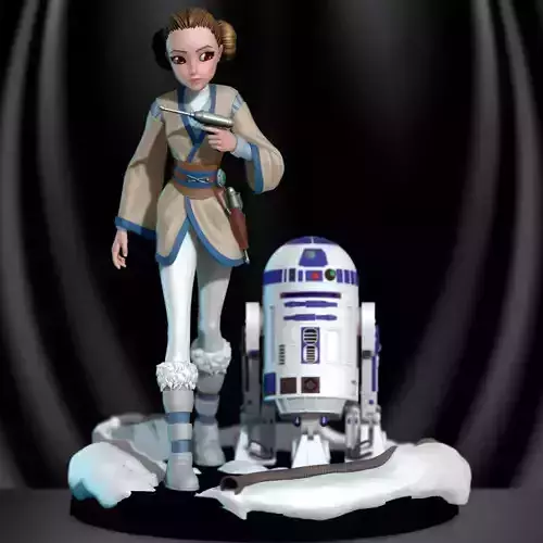 Padme and R2 Star Wars