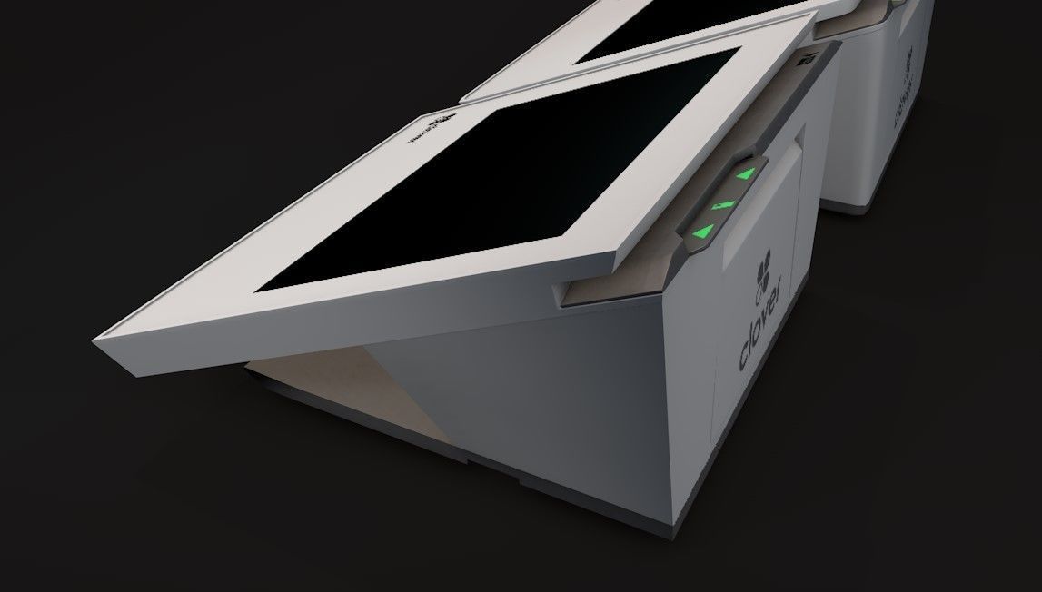 Terminal POS Clover Big 3D model_5