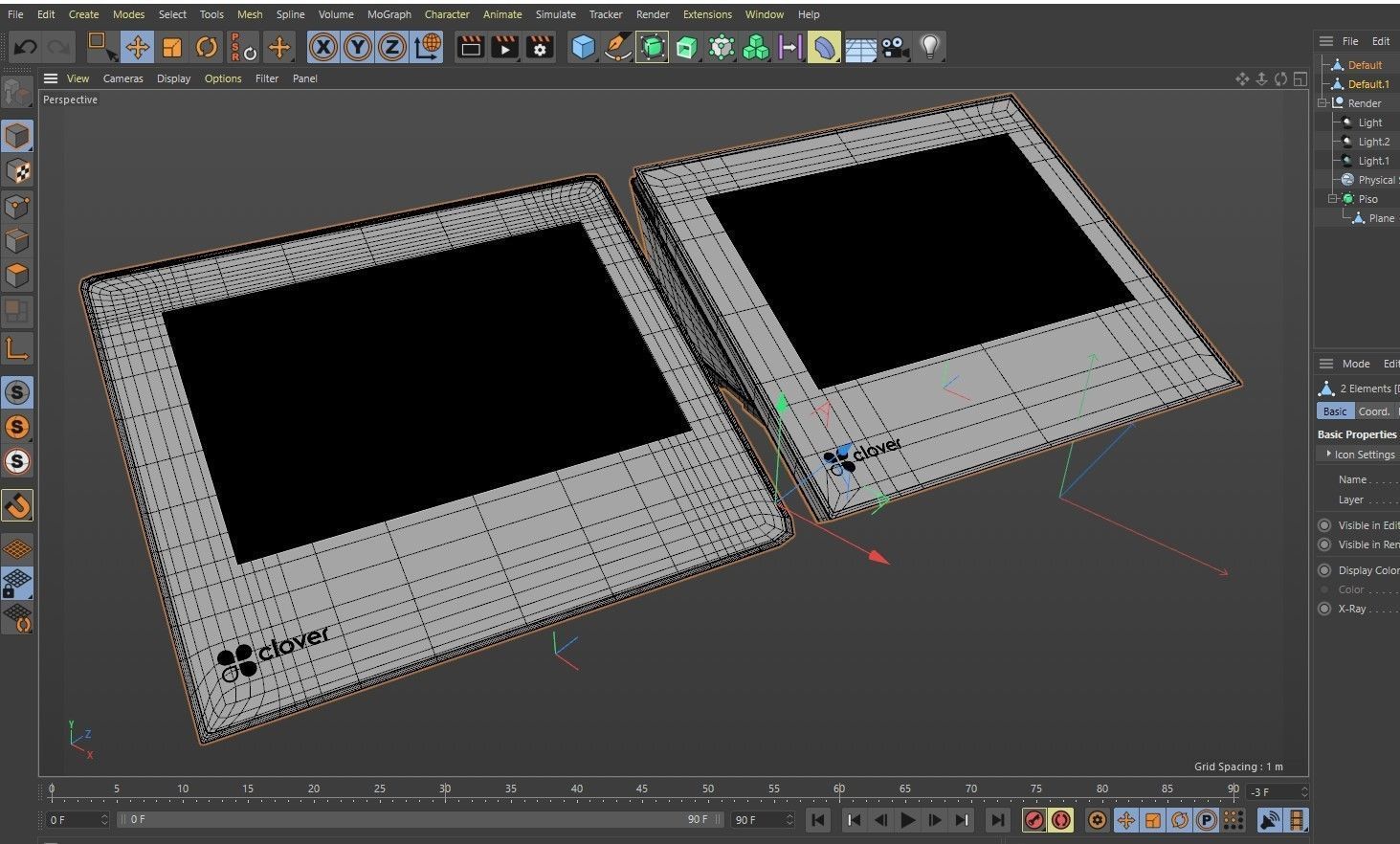 Terminal POS Clover Big 3D model_7