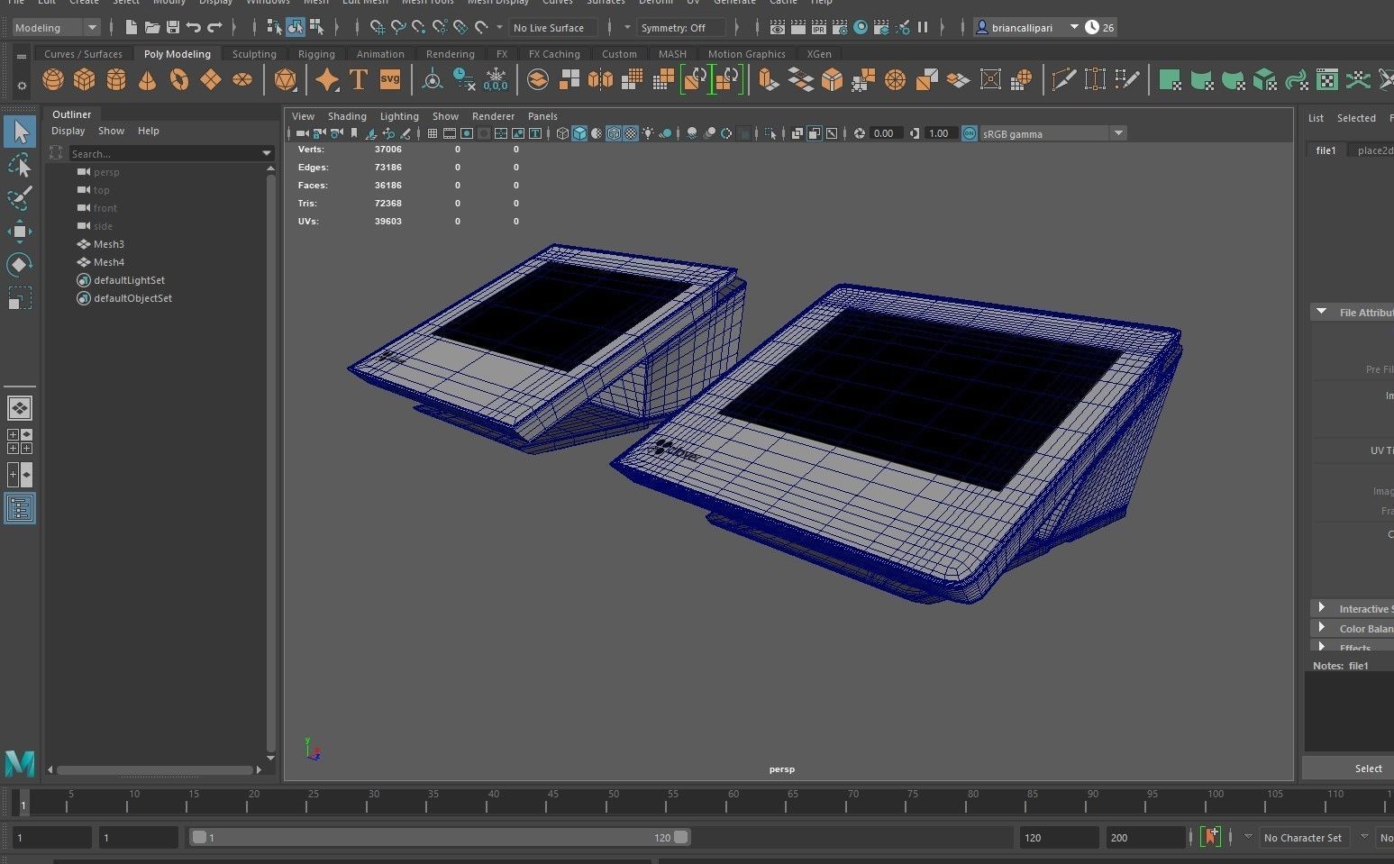 Terminal POS Clover Big 3D model_10