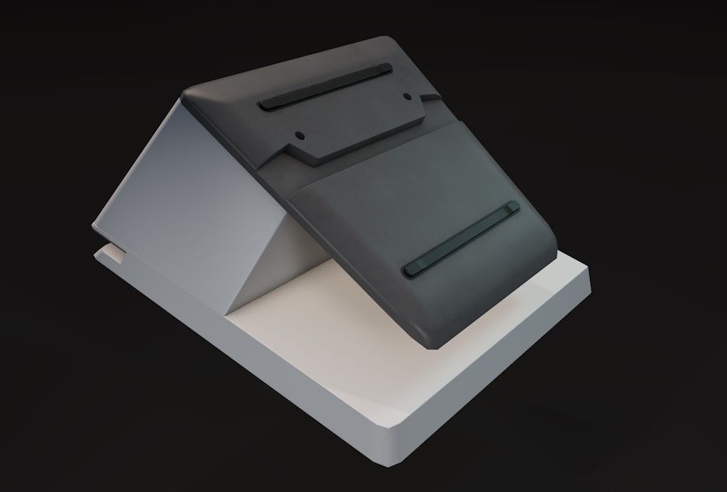 Terminal POS Clover Big 3D model_4