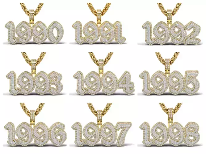 Old English 1990-1999 stone and solid 3D Model Collection