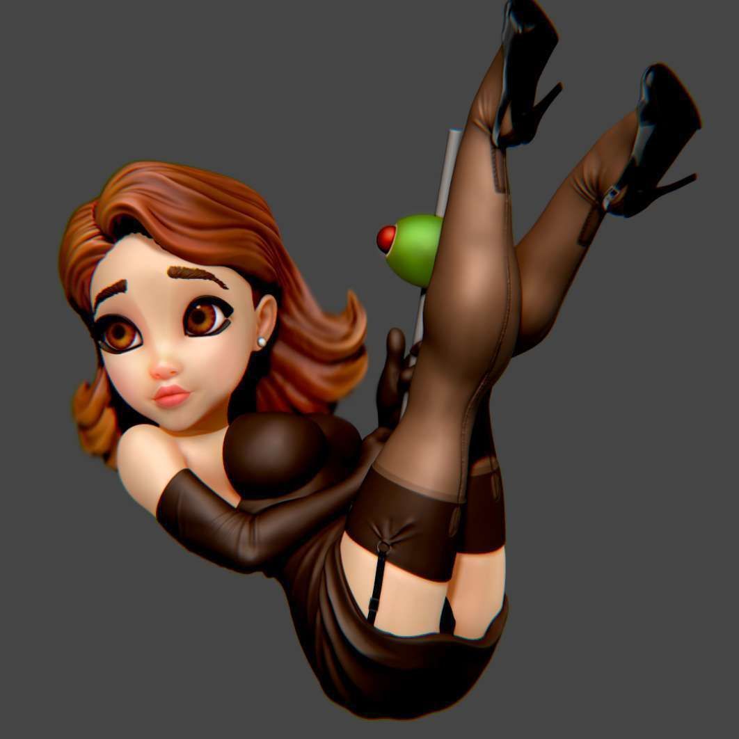 Martini Girl 3D print model_3