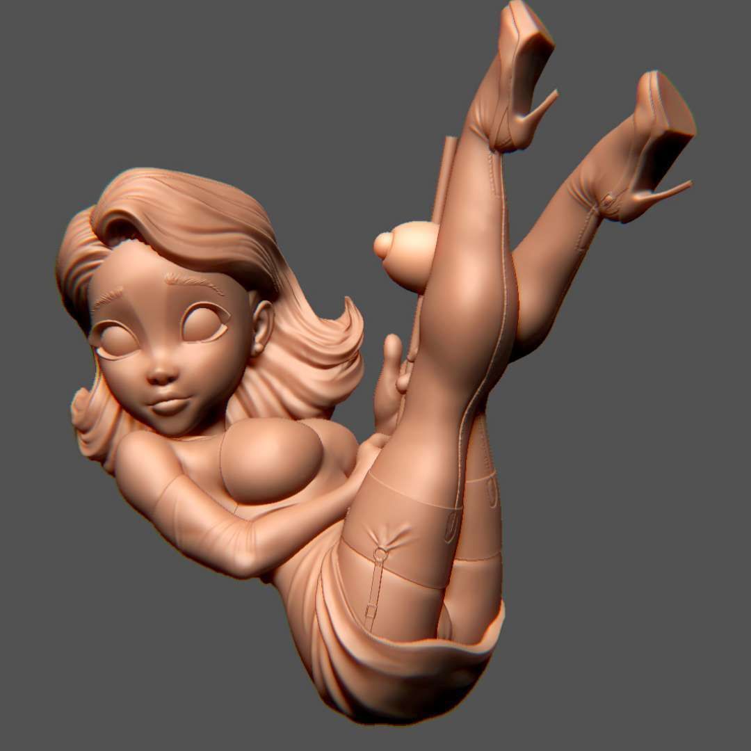 Martini Girl 3D print model_2