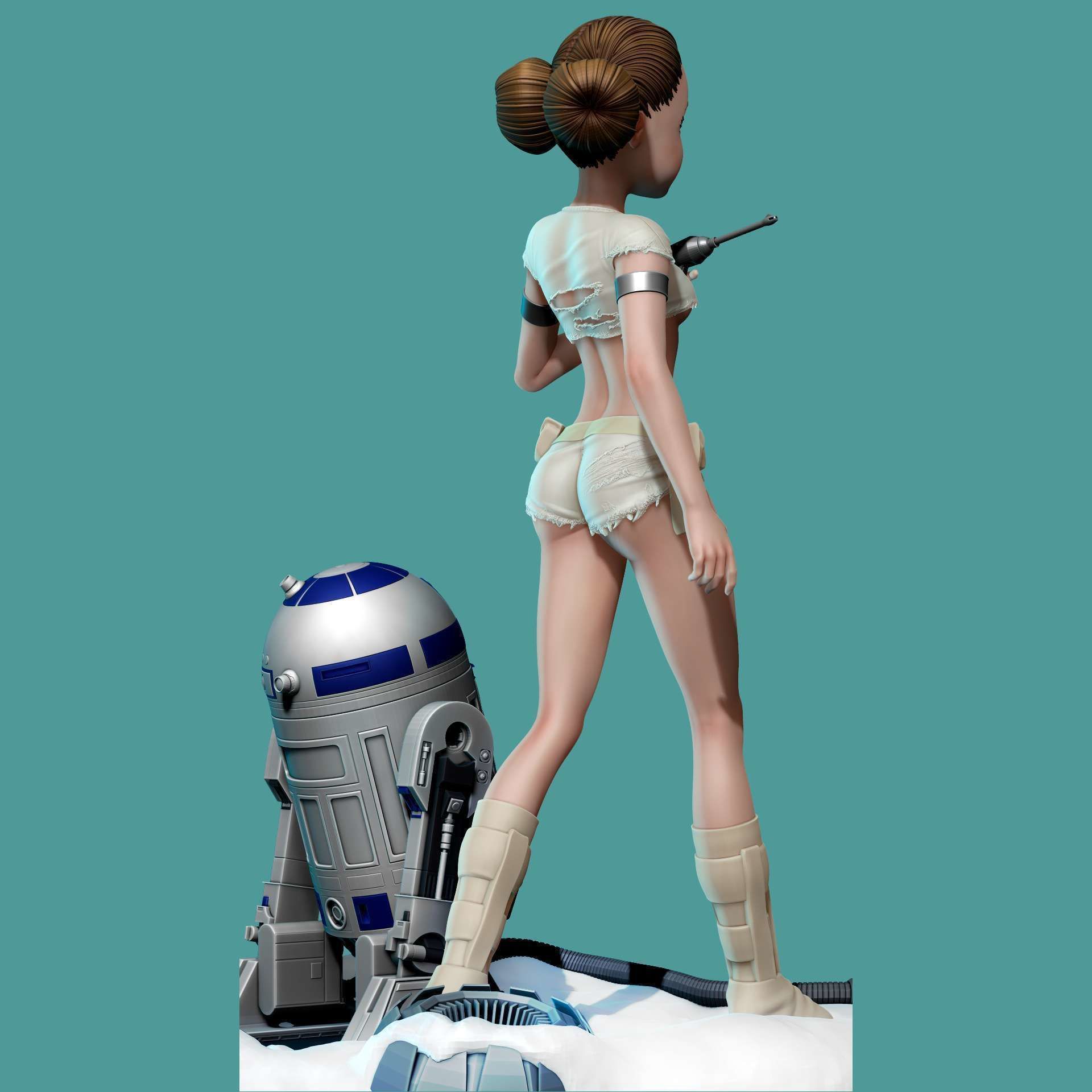 Padme Amidala Sexy Version 3D print model_3