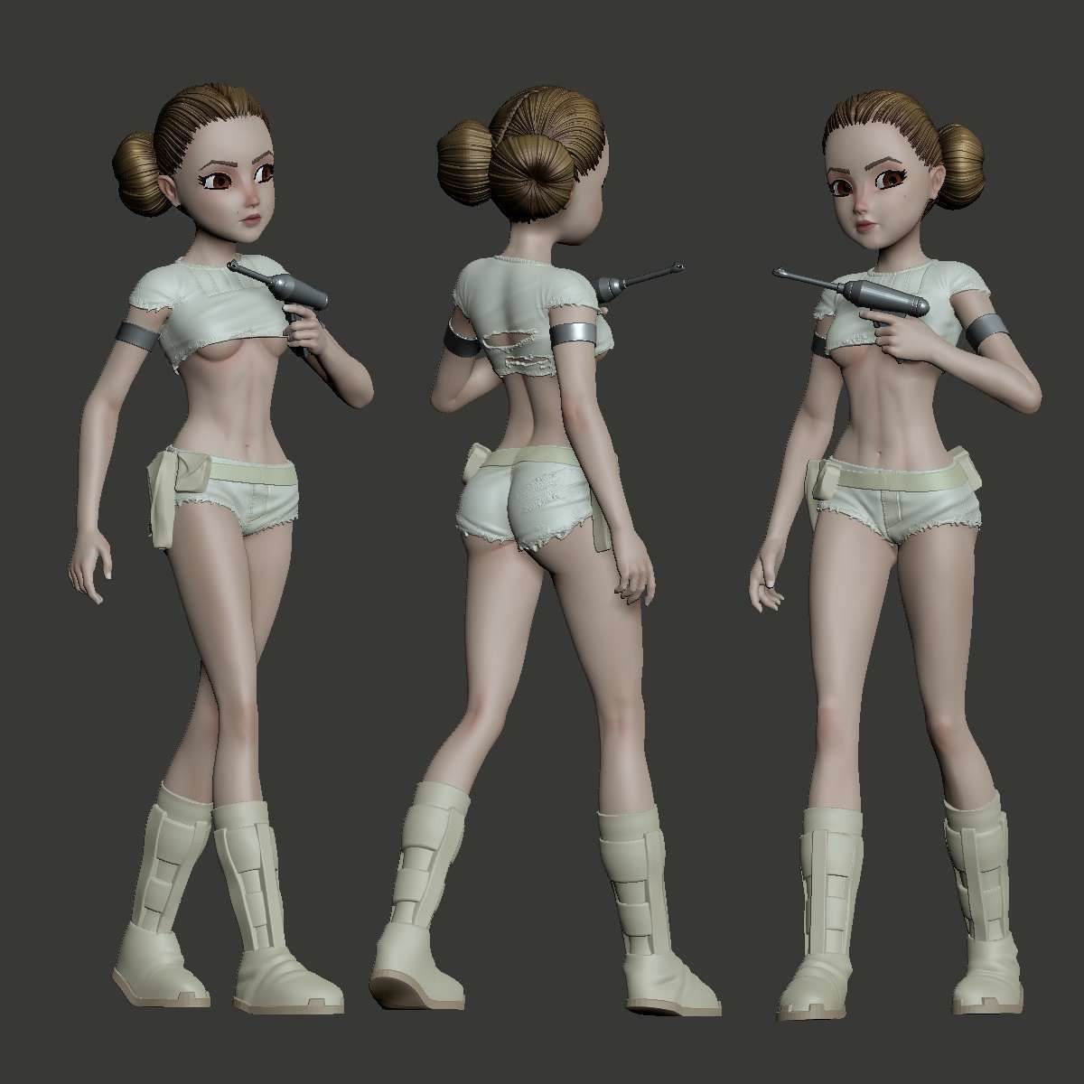 Padme Amidala Sexy Version 3D print model_1