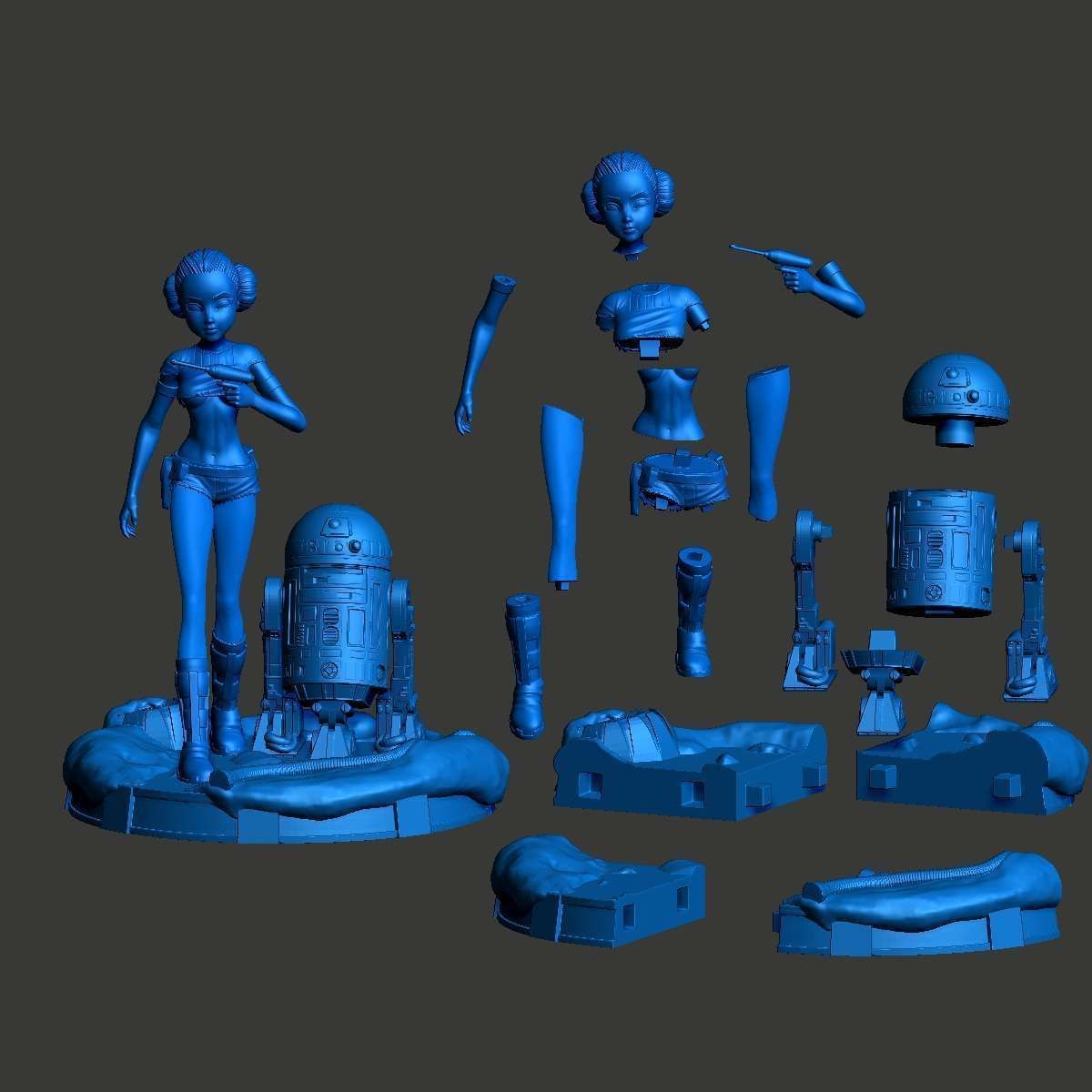 Padme Amidala Sexy Version 3D print model_2