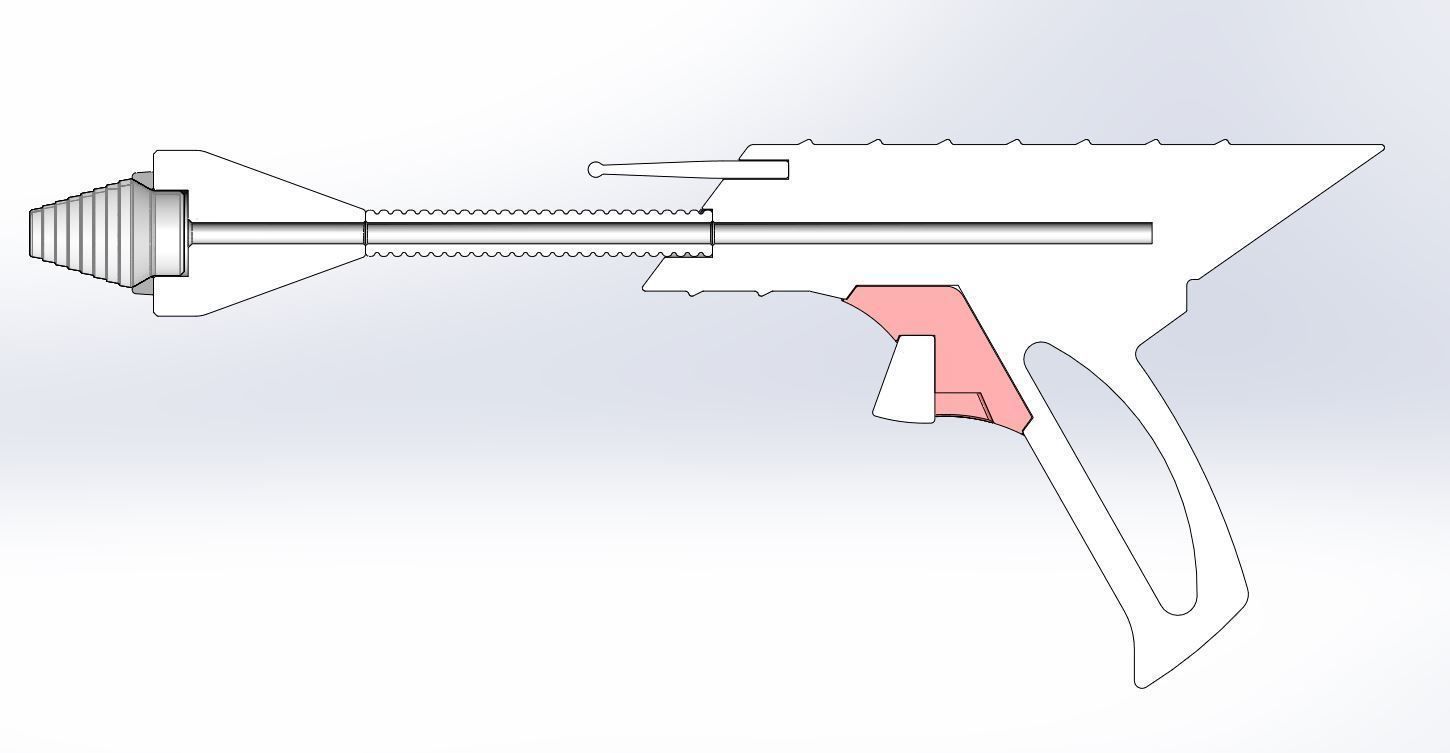 Laser pistol from Lost in Space TV series 1965 3D print model_27