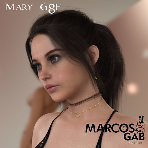 Mary for Genesis 8 Female 3D model