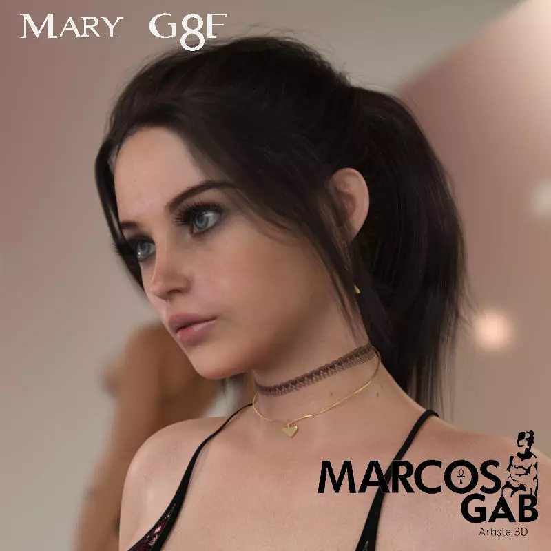 Mary for Genesis 8 Female 3D model_0