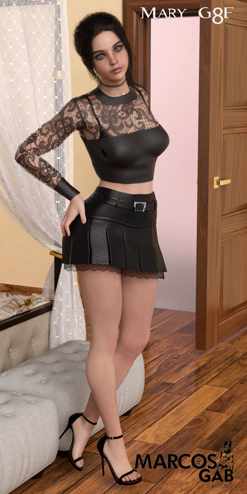 Mary for Genesis 8 Female 3D model_6