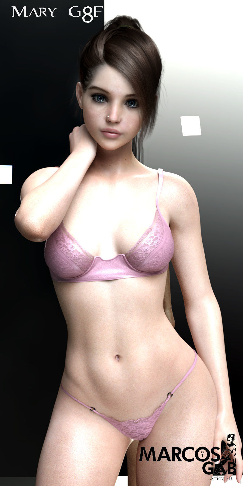 Mary for Genesis 8 Female 3D model_34