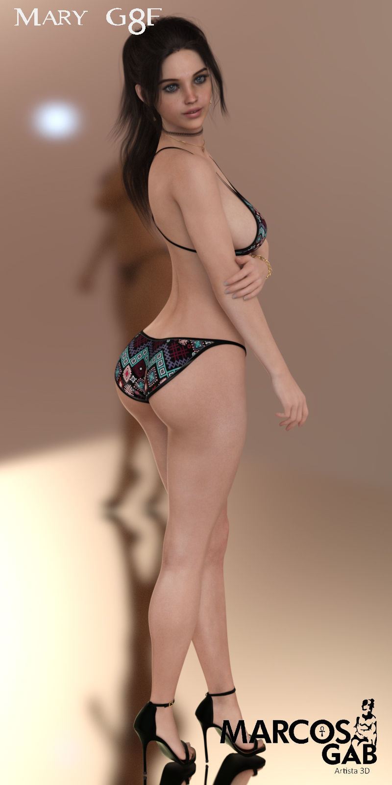 Mary for Genesis 8 Female 3D model_11