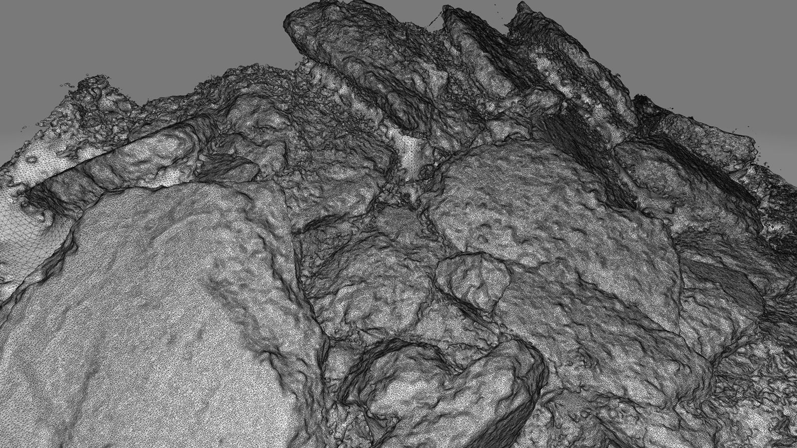 Rubble construction pile Low-poly 3D model_6